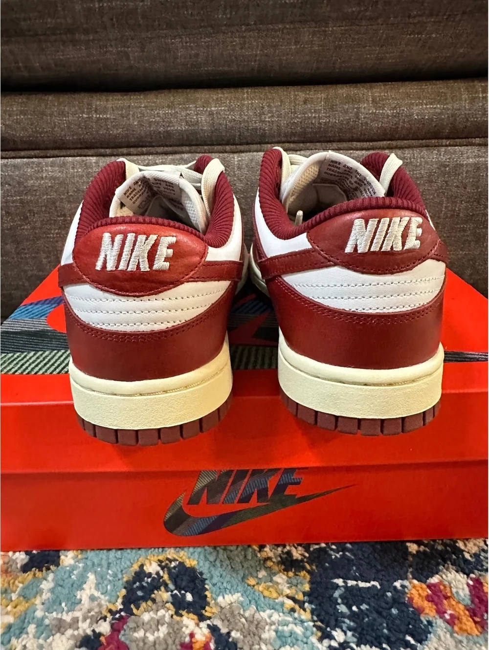 Size 8.5 - Nike Women’s Dunk Premium Low “Vintage Red”
